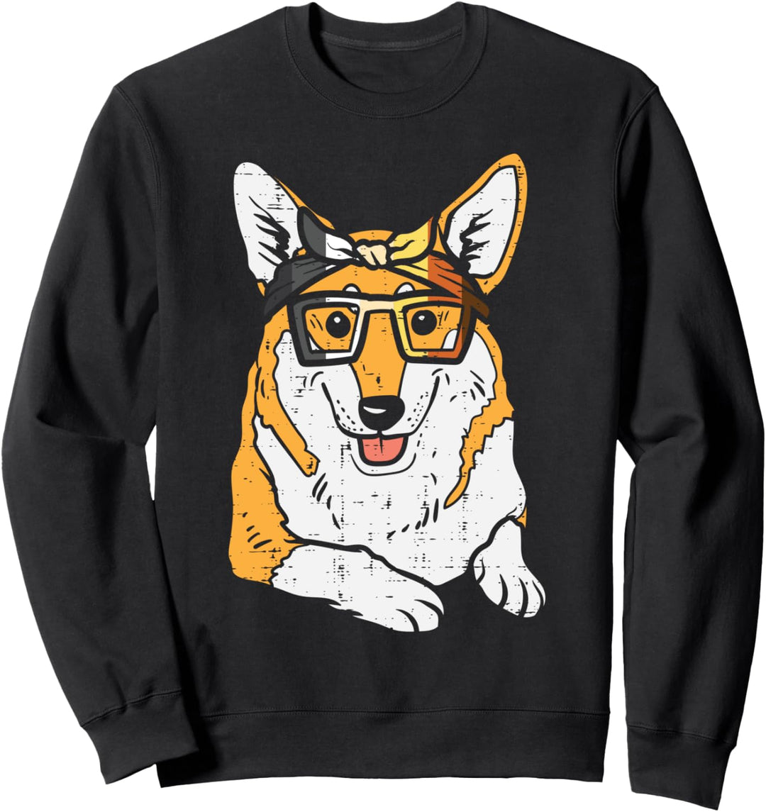 Welsh Corgi Dog Bandana LGBTQ Gay Bear Flag Gay Pride Men Sweatshirt