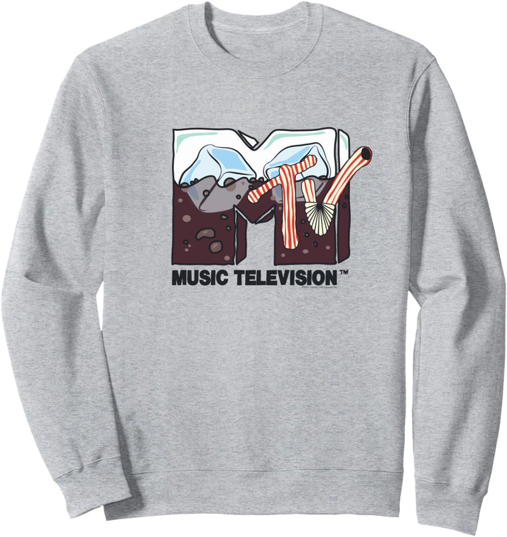 MTV Logo Cola und Eiswürfel Sweatshirt