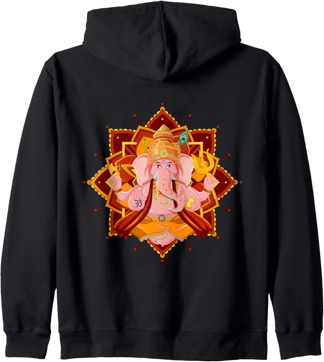 Ganesha-Yoga-Elefant, schöner indischer Stil Kapuzenjacke