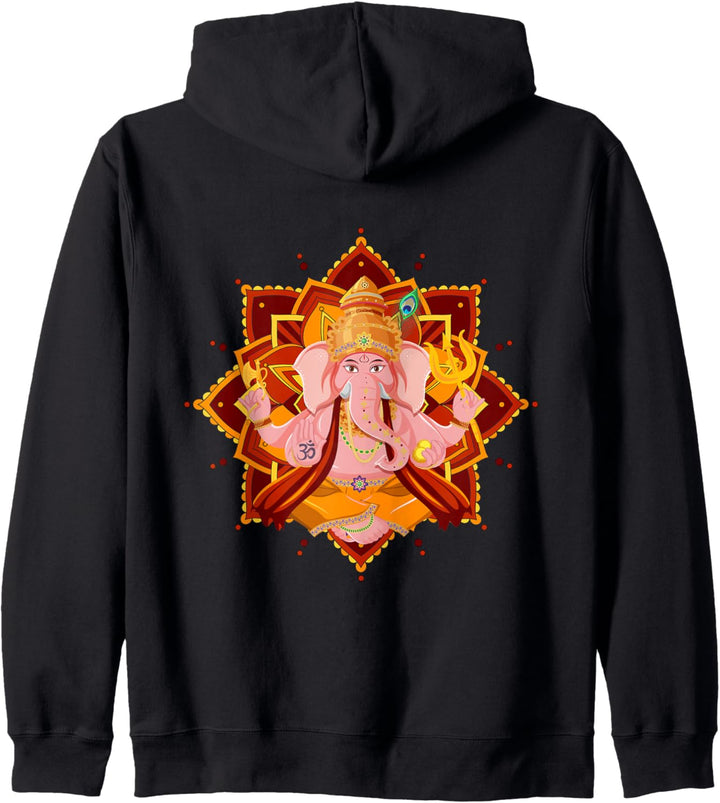 Ganesha-Yoga-Elefant, schöner indischer Stil Kapuzenjacke