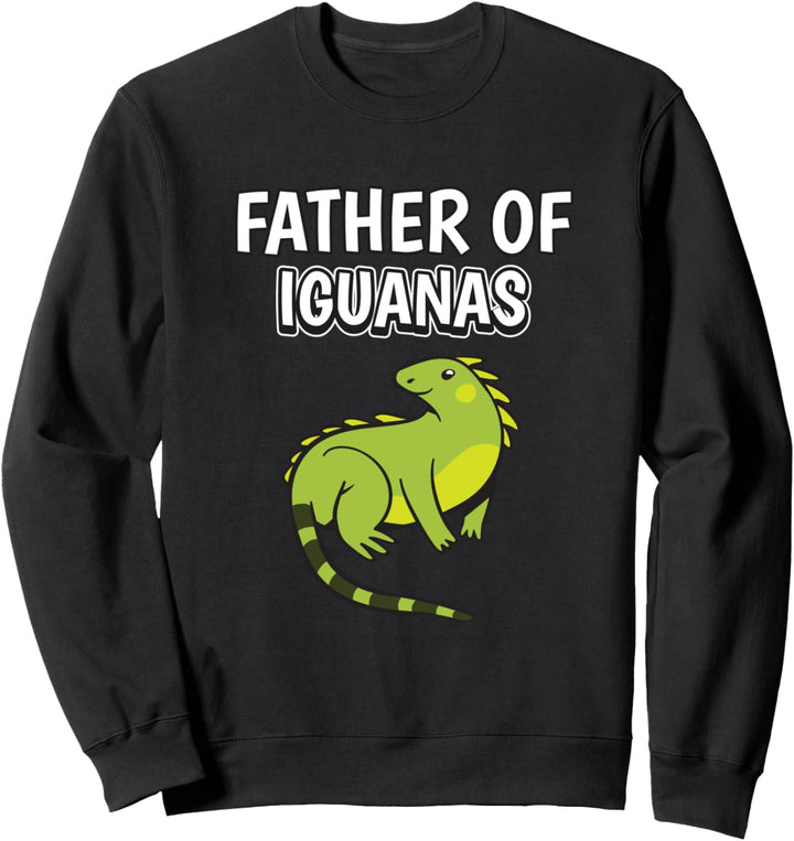Herren Jungen Father Of Iguanas Papa Vatertag Leguan Sweatshirt