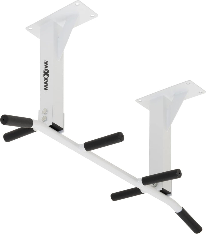 MAXXIVA Klimmzugstange für Deckenmontage hellgrau Workout Kraftübungen Bodybuilding Fitness-Training
