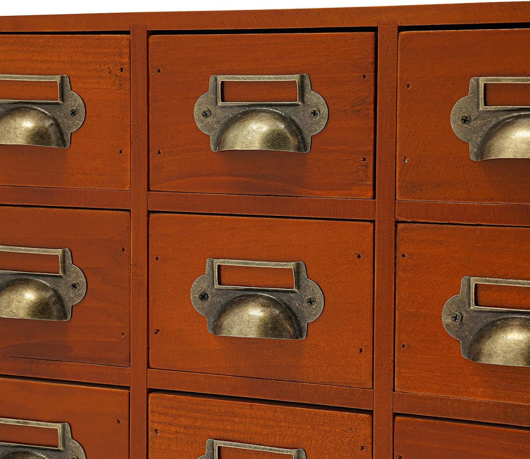 Aufbewahrungsbox für Tisch mit 16 Schubladen, Schreibtisch-Organizer aus Holz, gebrauchsfertig, für