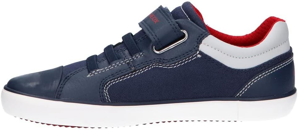 Geox Mädchen J Gisli Girl Sneaker 30 EU Navy Red, 30 EU Navy Red