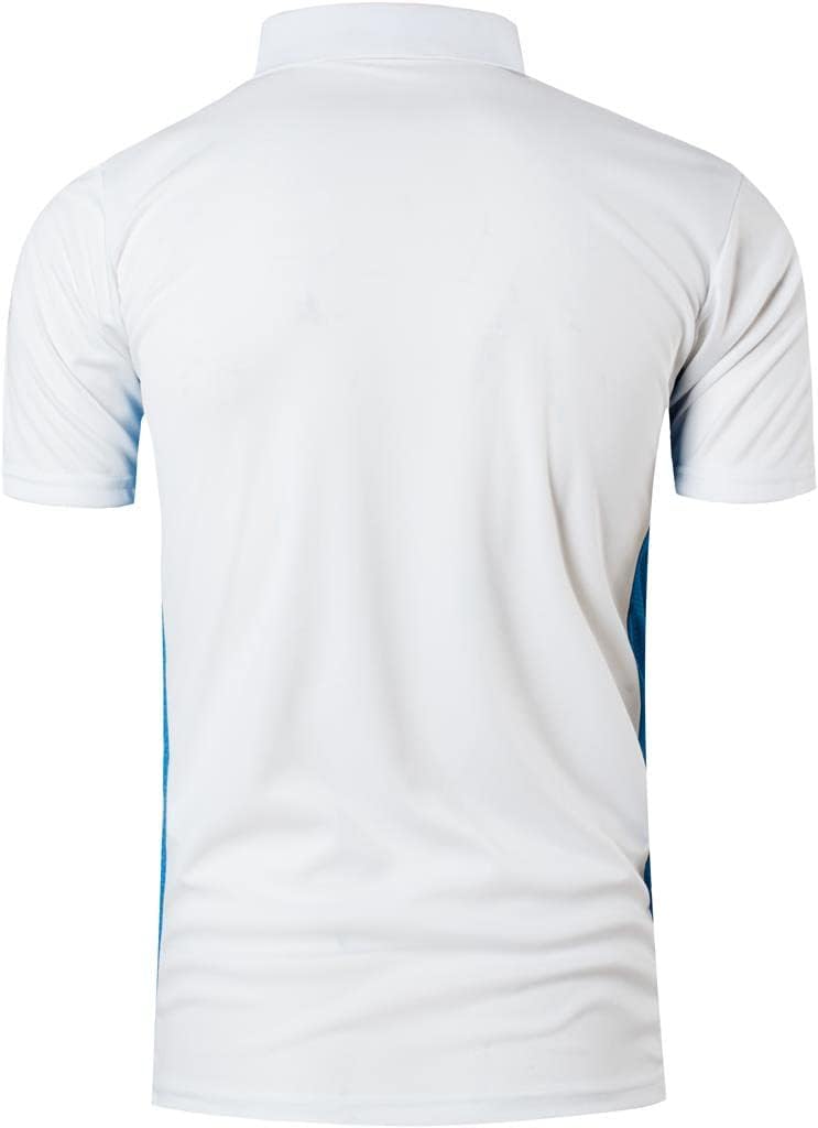 Jeansian Herren Kurzarm Passform Sport Polo Tee Shirts T-Shirts Tops Poloshirt Golf Tennis Picklebal