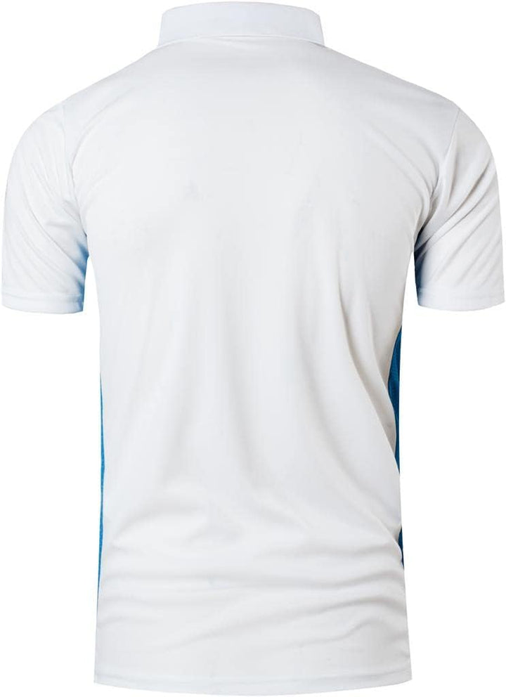 Jeansian Herren Kurzarm Passform Sport Polo Tee Shirts T-Shirts Tops Poloshirt Golf Tennis Picklebal