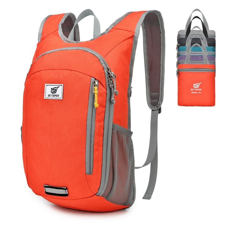SKYSPER 10L Faltbarer Rucksack Ultraleicht Tagesrucksack Wasserfest Daypack Reiserucksack Wanderruck
