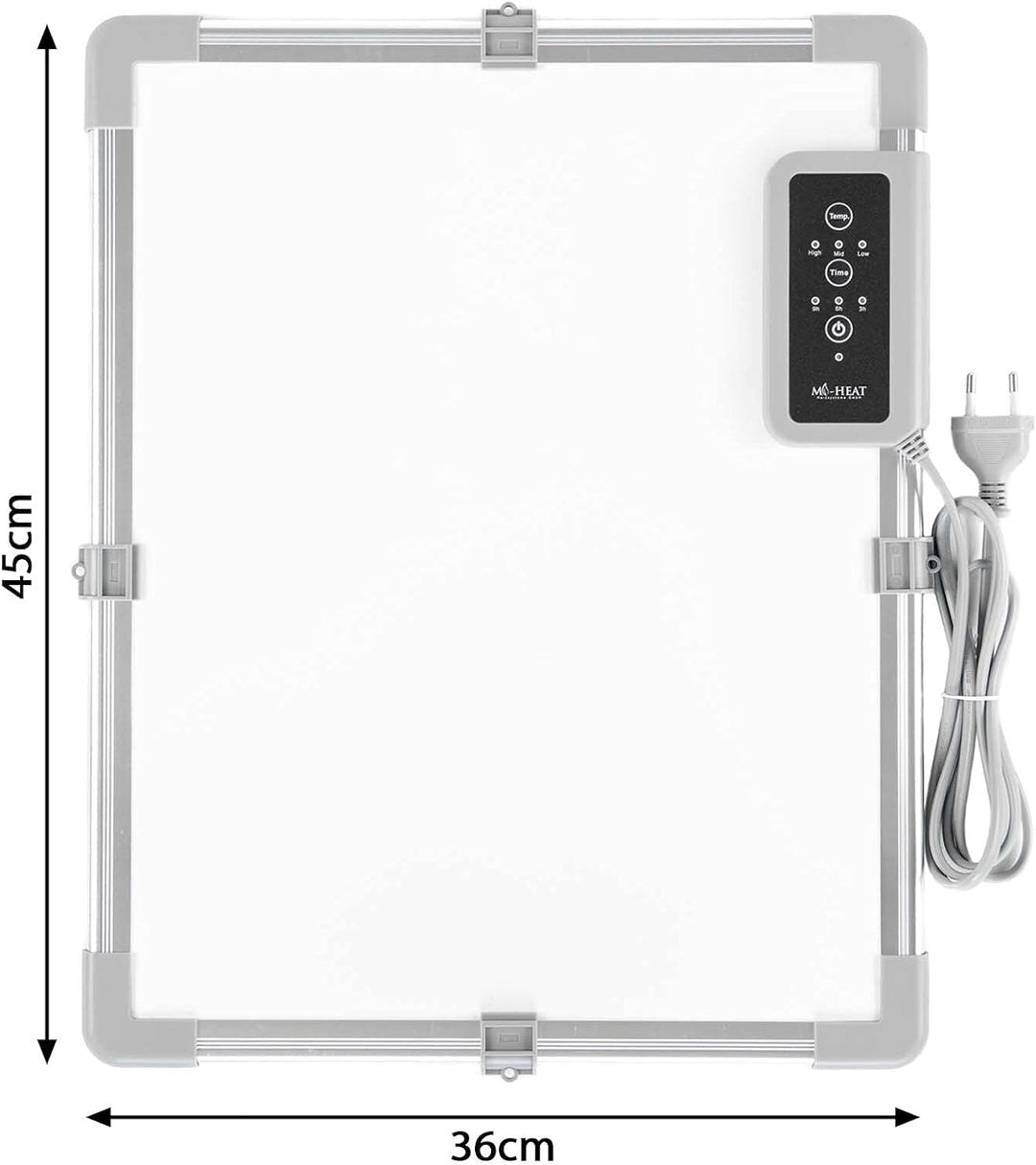 Infrarot Schreibtisch-Heizung 36x45cm Wärmeplatte 117W Arbeitsplatz Büro Home Office Kassen Empfangs