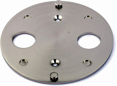 Barigo 601 Tisch Wanduhr mit Alarm Messing vernickelt stellen hängen Marine Mounting 104mm