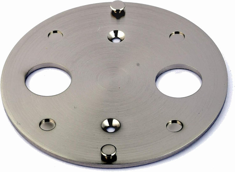 Barigo 601 Tisch Wanduhr mit Alarm Messing vernickelt stellen hängen Marine Mounting 104mm