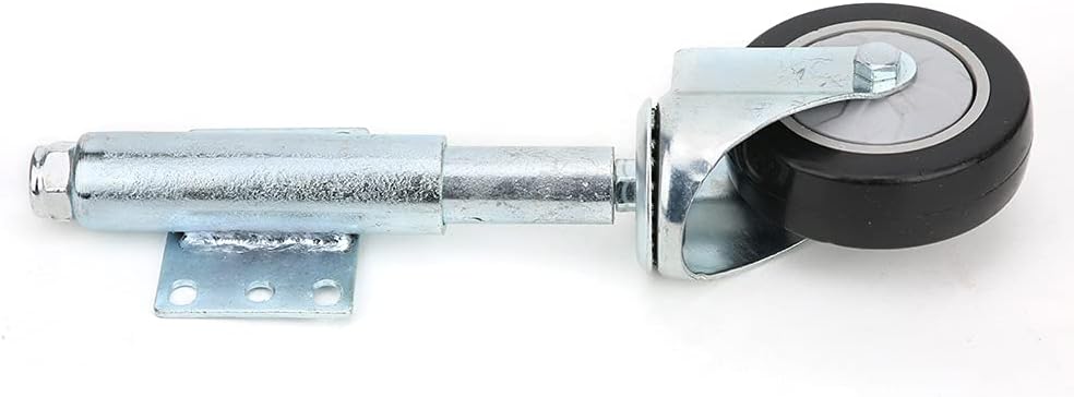 Fafeicy 4-Zoll-federbelastete Torrolle, PVC-Türfeder-Rollenrad, 120 kg maximale Tragfähigkeit(Schwar