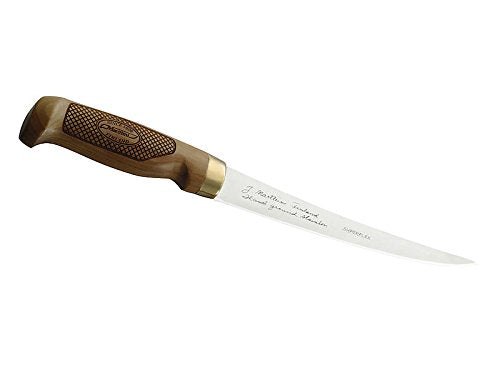 Marttiini Filetiermesser Classic Superflex, Klinge 19cm, Lederscheide Mit Gravur, Mit Gravur