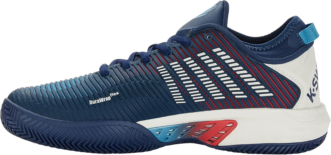 K-Swiss Herren Hypercourt Supreme Sport Shoe, Blue Opal Blanc De Blanc Lollipop