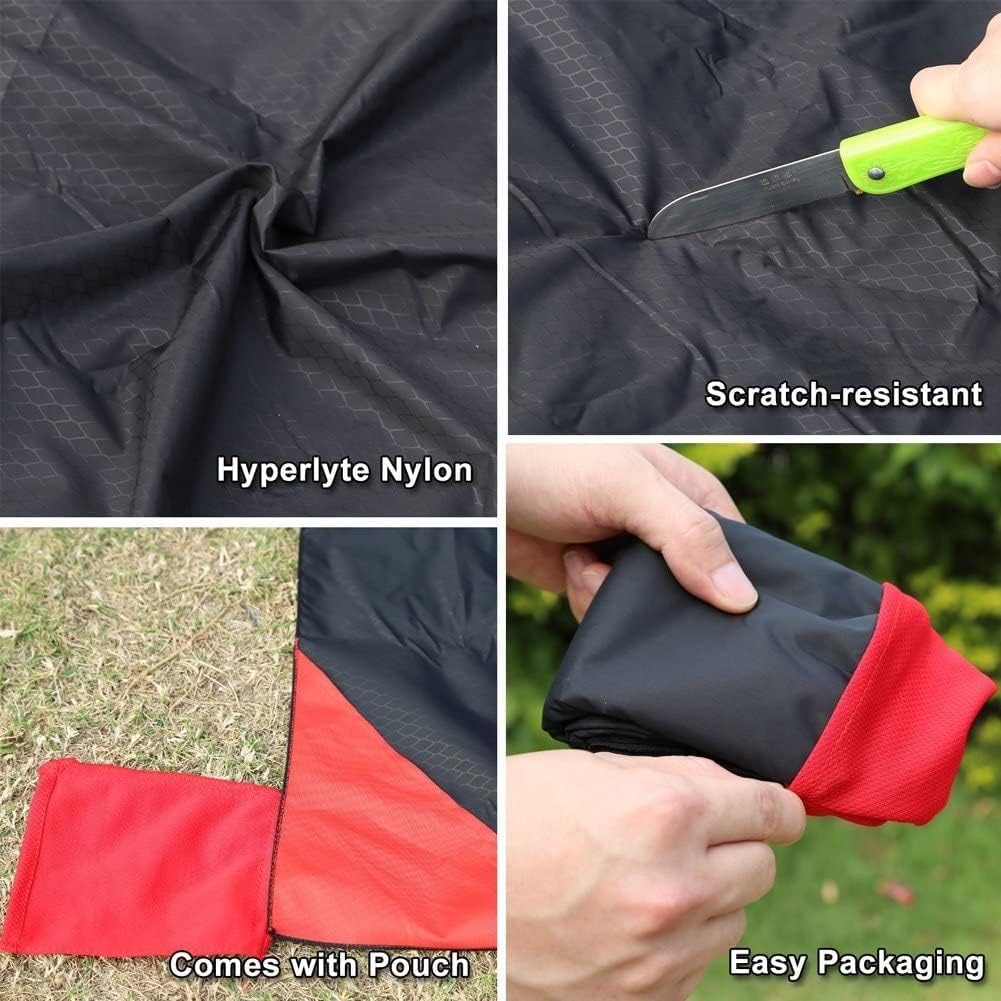BeiLan Mini Picknickdecke Wasserdicht, Ultraleicht, Kleines Packmass - Ideal für Ground Sheet, Pocke