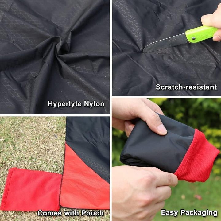 BeiLan Mini Picknickdecke Wasserdicht, Ultraleicht, Kleines Packmass - Ideal für Ground Sheet, Pocke