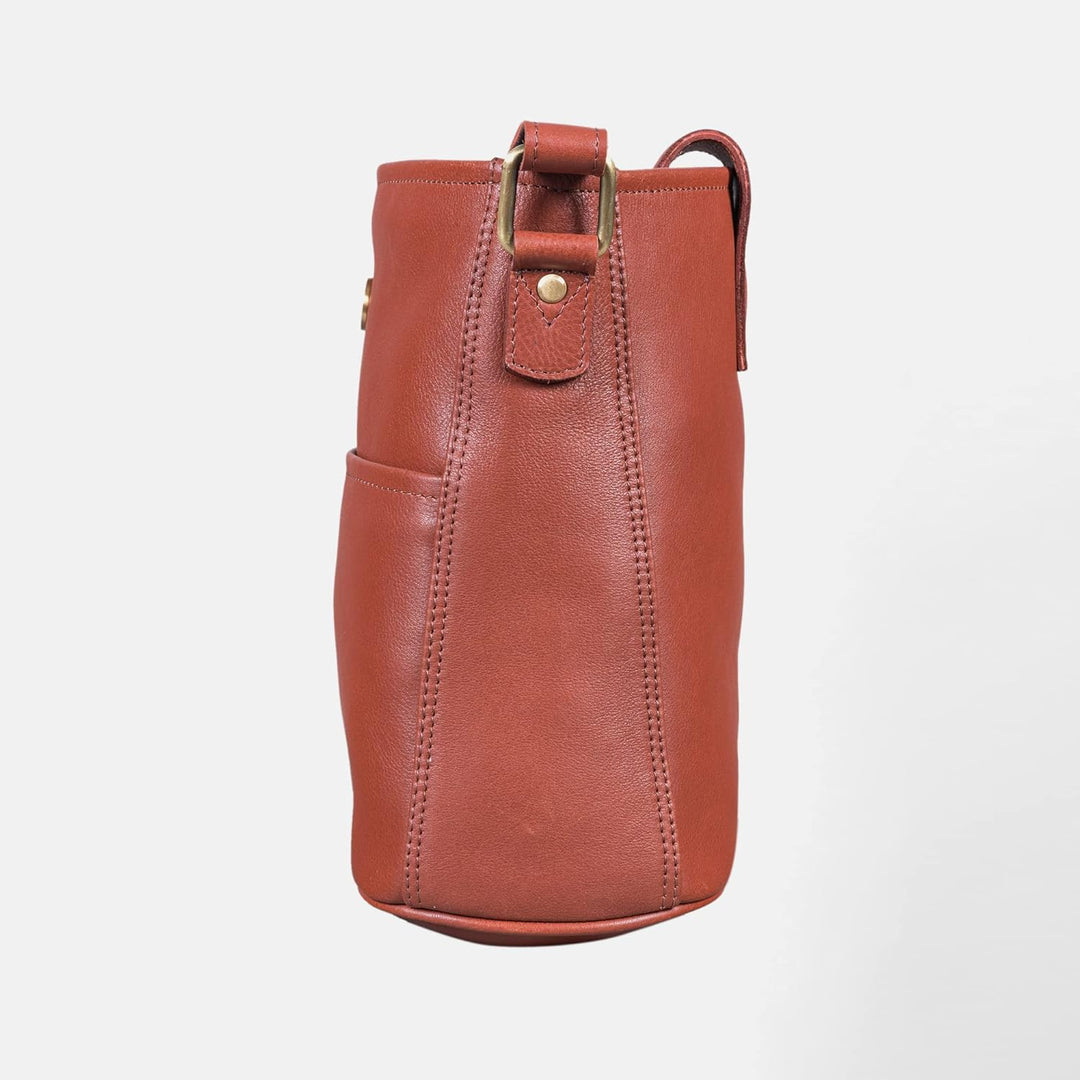 LEABAGS Leder Handtasche Damen I Premium Echtleder Umhängetasche I Damen Schultertasche I Damentasch