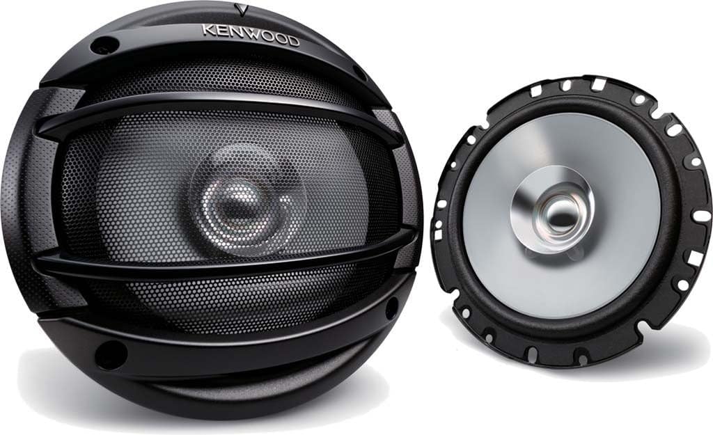 Kenwood KFC-E1754-16,5cm 160mm Lautsprecher Boxen Paar 180Watt - Einbauset passend für VW Bus T4 Fro