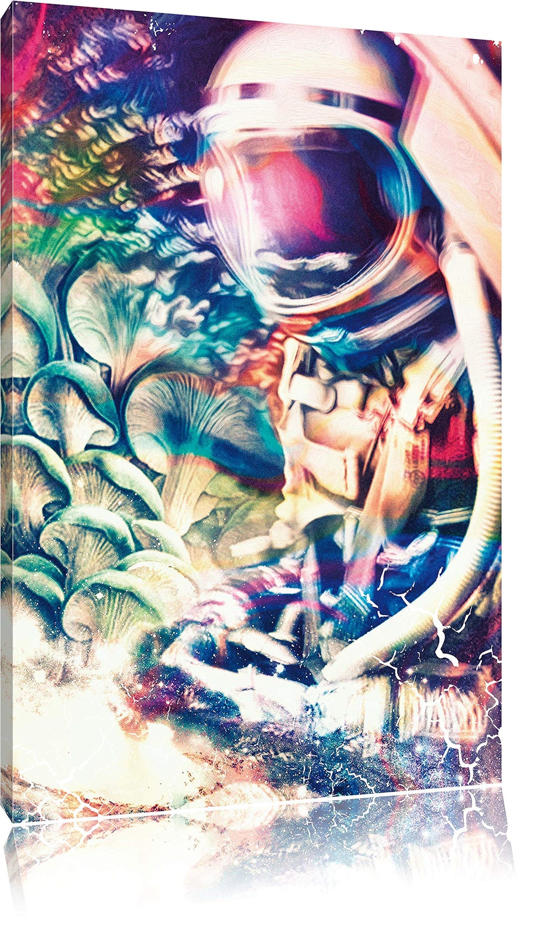 Space trippin Leinwandbild Bild auf Leinwand, XXL riesige Bilder fertig gerahmt mit Keilrahmen, Kuns
