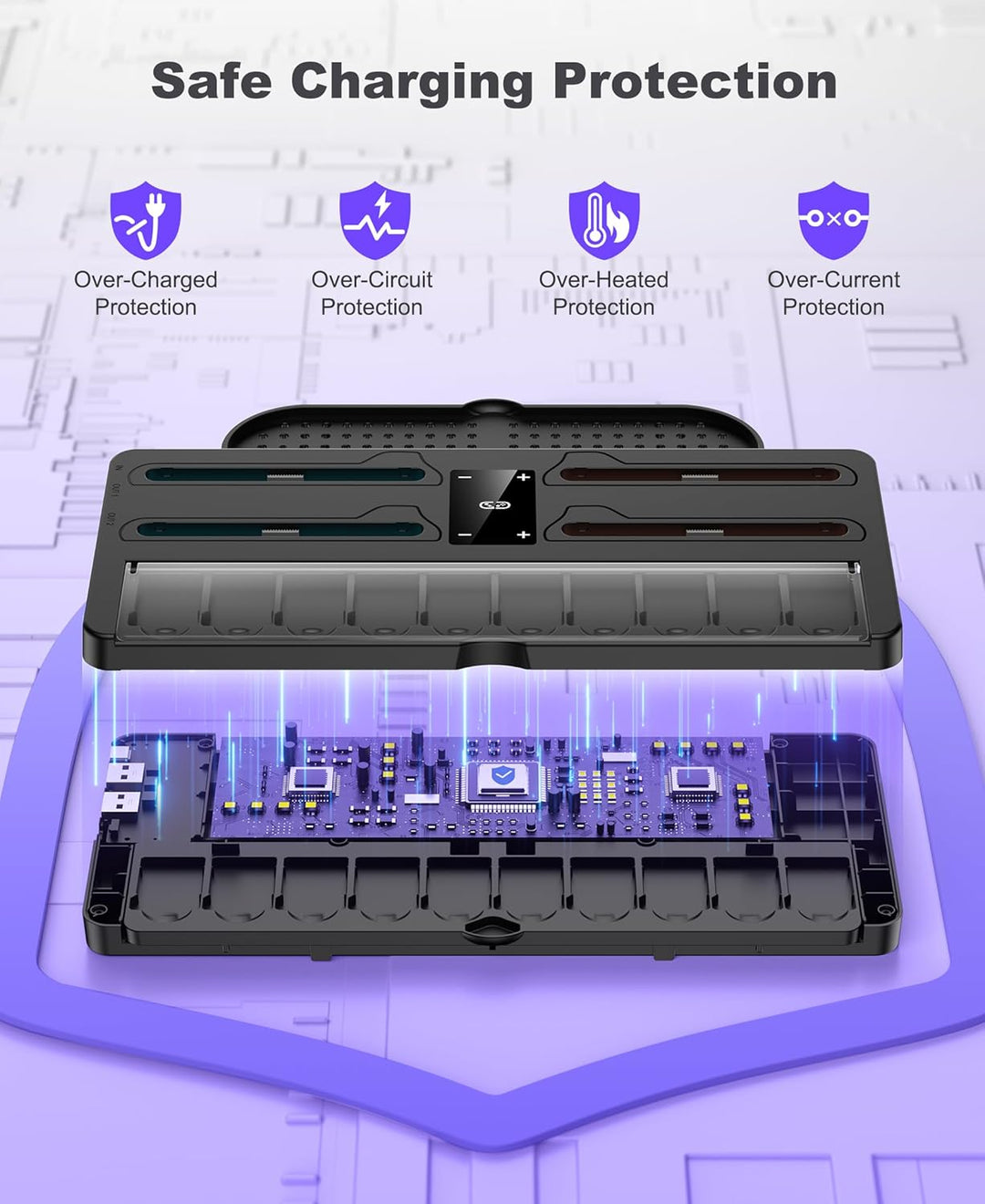 Switch 2 Ladestation & Aufbewahrungsstation für Nintendo Switch 2 Konsole - 4 Joy-Pads gleichzeitig