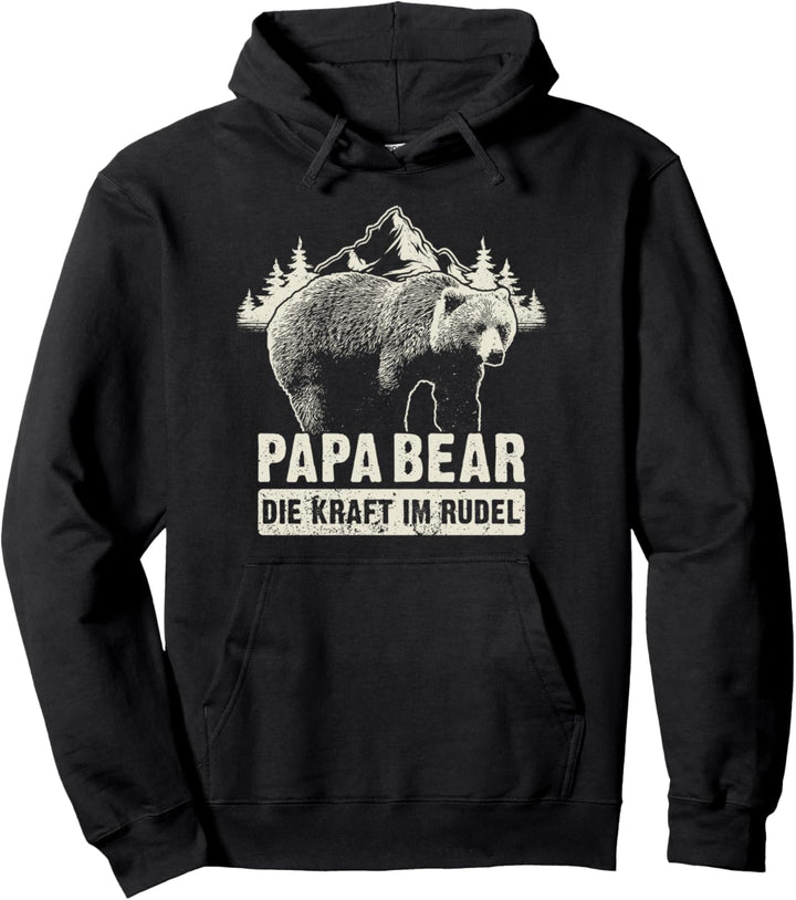 Papa Bear, Spruch für Papa, Vatertag, Bär Pullover Hoodie