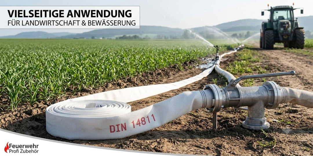 Miko® Bauschlauch C52 20m DIN 14811, Industrie Feuerwehrschlauch geprüft