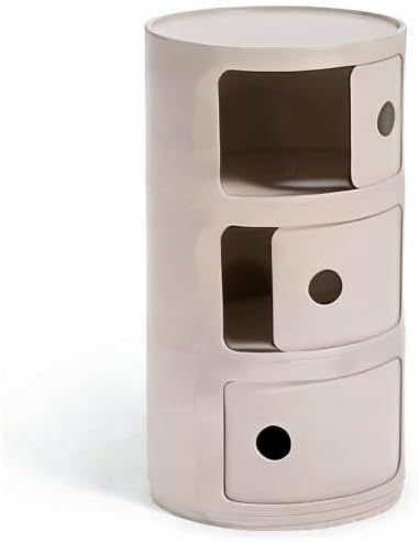 Kartell Componibili Bio, Container 3-fächer, Crémefarben 3-fächer Bio Crémefarben, 3-fächer Bio Crém