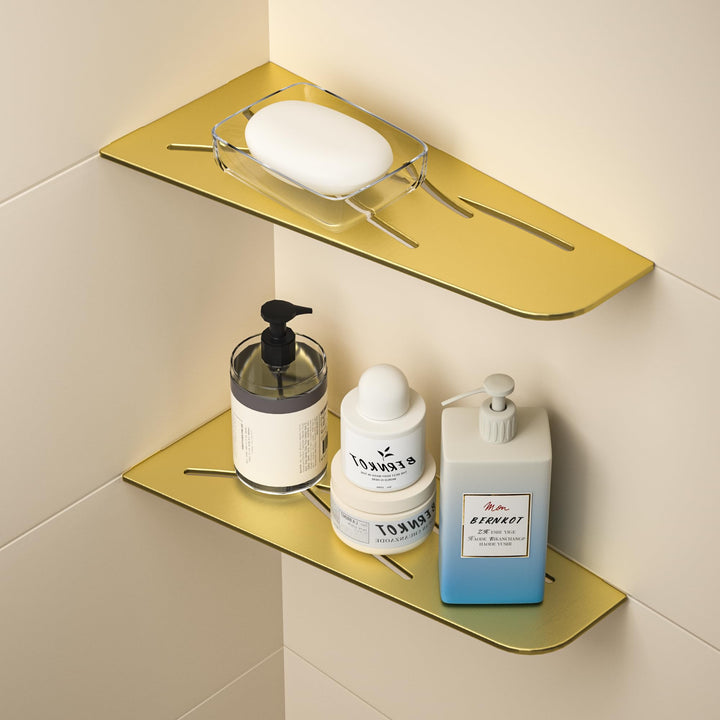 Eck Duschregal mit 3 mm Stärke,Duschablage Ohne Bohren Eckregal Dusche, SUS304 Edelstahl Badezimmer