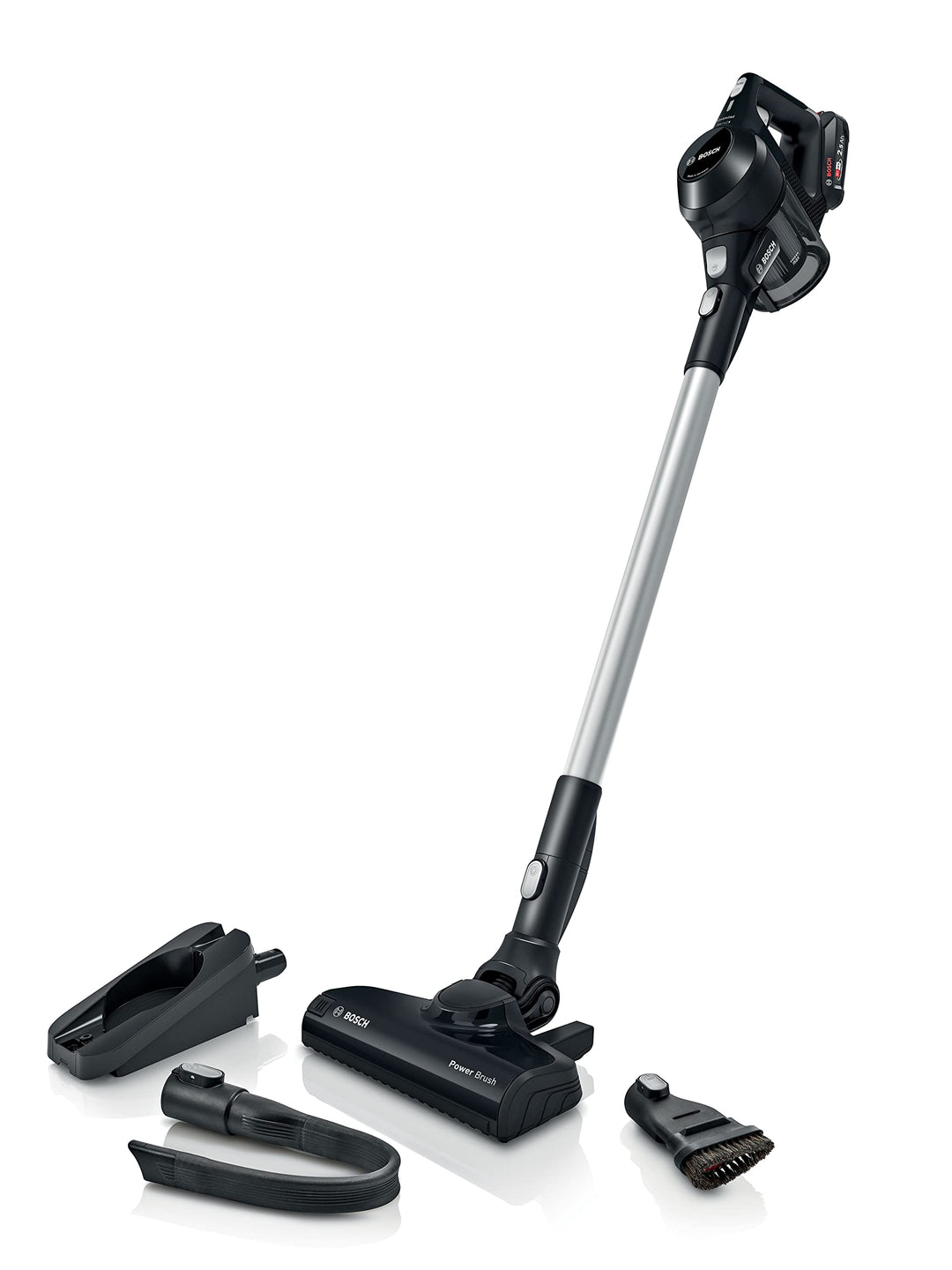 BOSCH BBS611BSC - Akku-Multifunktions-Besensauger - schwarz - integrierter Handstaubsauger - 2 Gesch