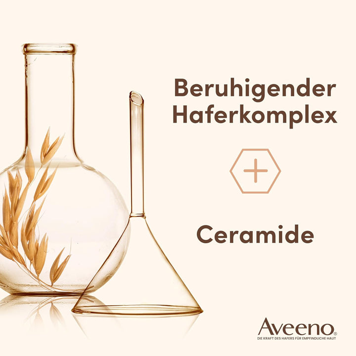 Aveeno Dermexa vegane Duschcreme seifenfreie Pflegedusche 300ml mit beruhigendem Haferkomplex für se