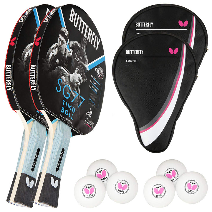 Butterfly® Timo Boll SG77 Tischtennisschläger | Tischtennis Racket Bat Hobby & Training | routiniert