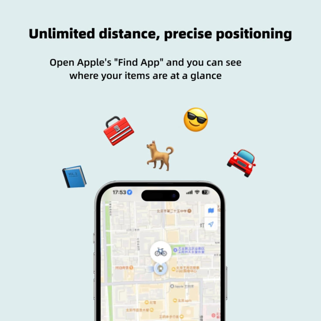 Air Tags Schlüsselfinder Smart Finder 4er Pack（IOS NUR）- Funktioniert mit Wo ist? - Schlüssel Finden