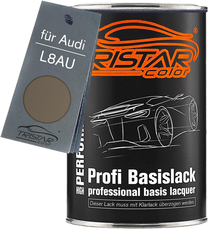 TRISTARcolor Autolack Dose spritzfertig für Audi L8AU Granit Metallic/Titan Metallic Basislack 1,0 L