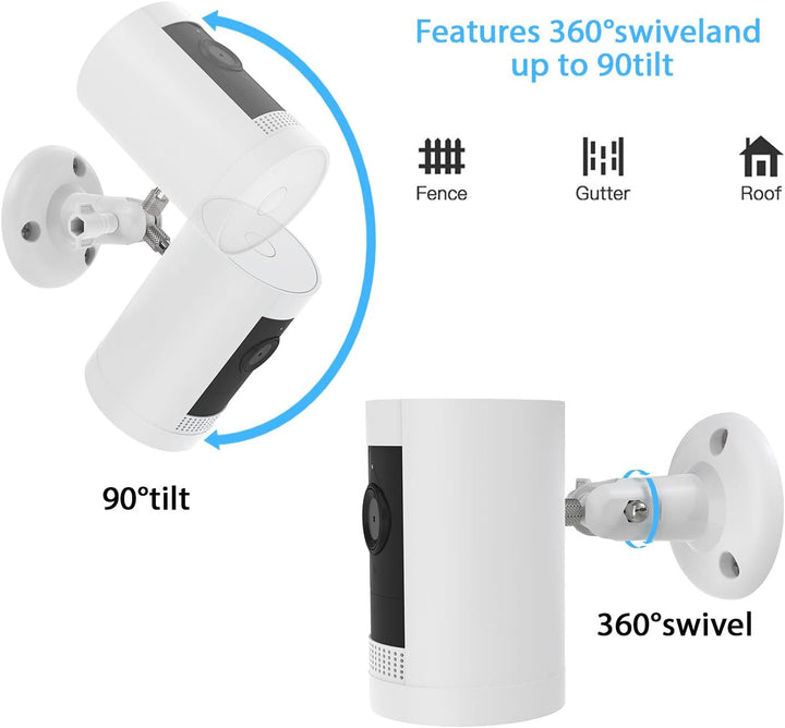 HOLACA Wandhalterung Kompatibel mit Rin g Stick Up Cam(Pro)/Outdoor Camera Plus und Eufy & Arl o Kam