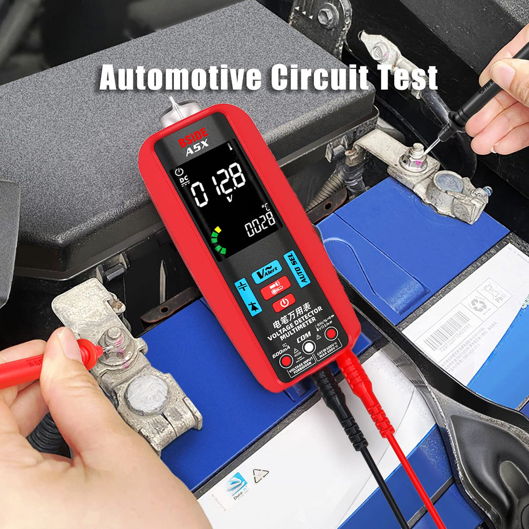 BSIDE Digital Multimeter Automatisch Stromprüfer Spannungsprüfer Farb LCD 6000 Zähler mit Temperatur