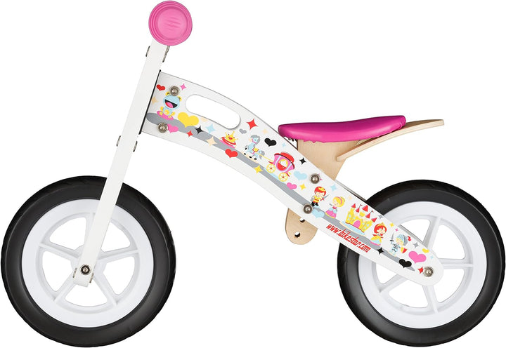 BIKESTAR Kinderlaufrad Lauflernrad Kinderrad für Mädchen ab 2-3 Jahre | 10 Zoll Kinder Laufrad Holz