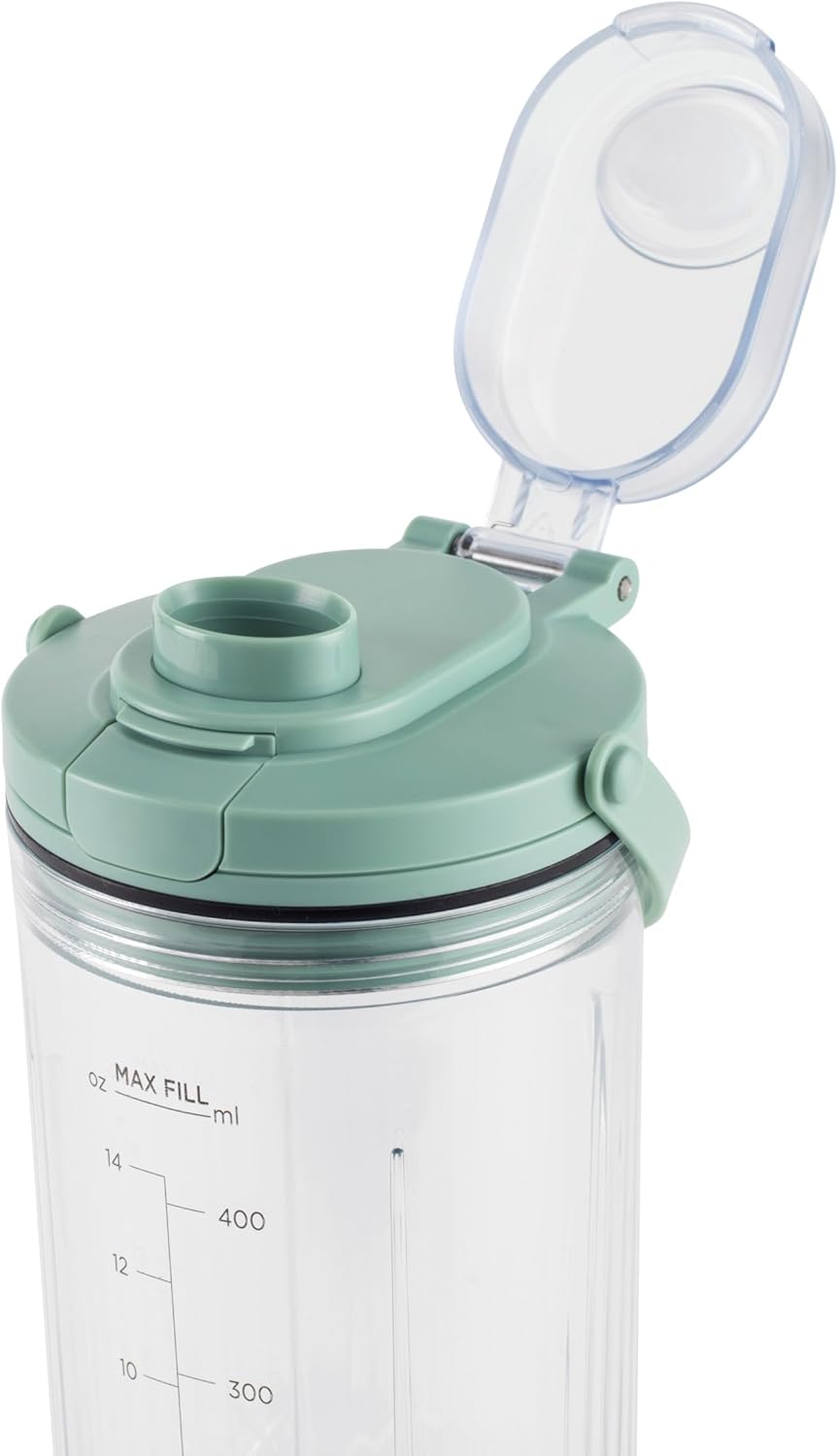 Salter ActiBoost Kabelloser Tragbarer Mixer – 450 ml, Pulsfunktion, 40-Sekunden-Countdown, BPA-frei,
