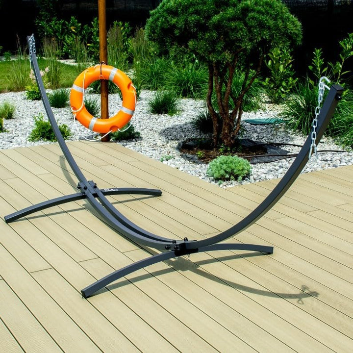 ZOLTA Hängemattengestell - Graphit - Zusammenklappbar - Hängemattenständer Für Garten & Balkon - Max