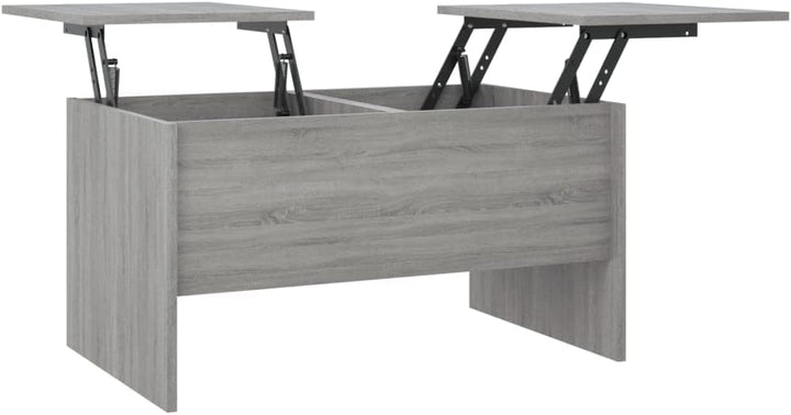 WIFESE Couchtisch Höhenverstellbar 80x50x42,5 cm Beistelltisch Holz Wohnzimmertisch Modern Stilvolle