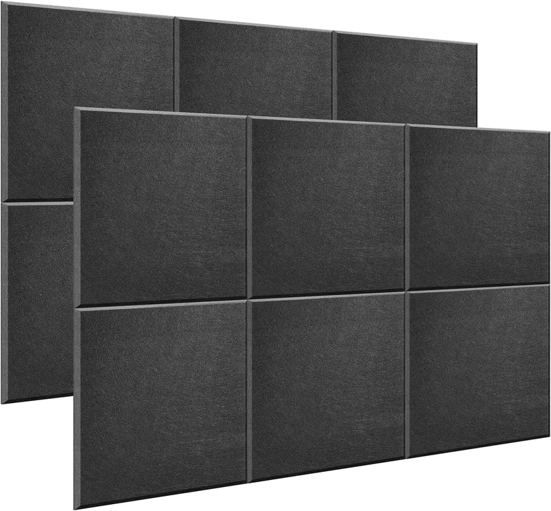 Akustik Panel, AGPtEK 12er Pack Akustische Absorptionsplatten 30,5x30,5x10,1 cm Schallschutzpaneele,