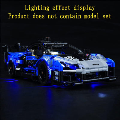 GEAMENT LED Licht-Set Kompatibel mit Lego Mclaren Senna GTR - Beleuchtungsset für Technic 42123 (Mod