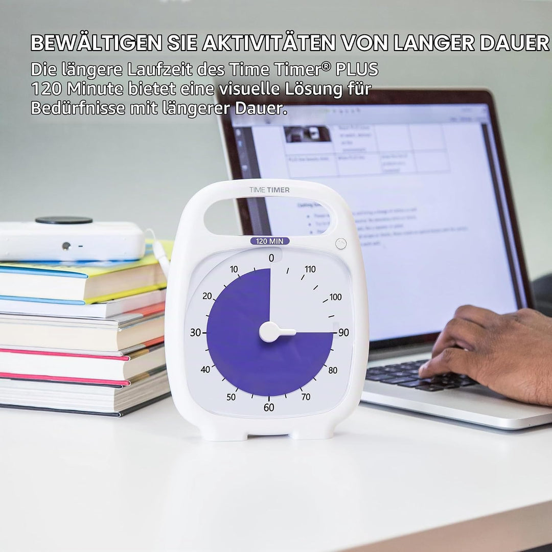 Time Timer Plus 120 Minute Visueller Timer - &