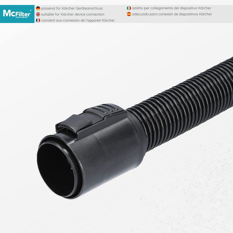 McFilter | 2-5m div. Längen, Saugschlauch für Kärcher Staubsauger für alle Serien von A WD WD1 WD2 W