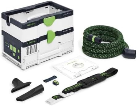 Festool Akku-Absaugmobil CTMC SYS I-Basic CLEANTEC (mit Hauptfilter, Filtersack montiert, Saugschlau