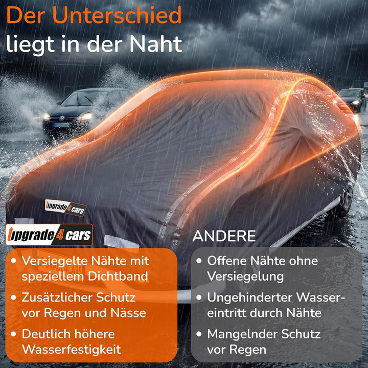 Upgrade4cars Premium Autoabdeckung Outdoor Vollgarage Wasserdicht Version 2026 | Auto Abdeckplane Ko