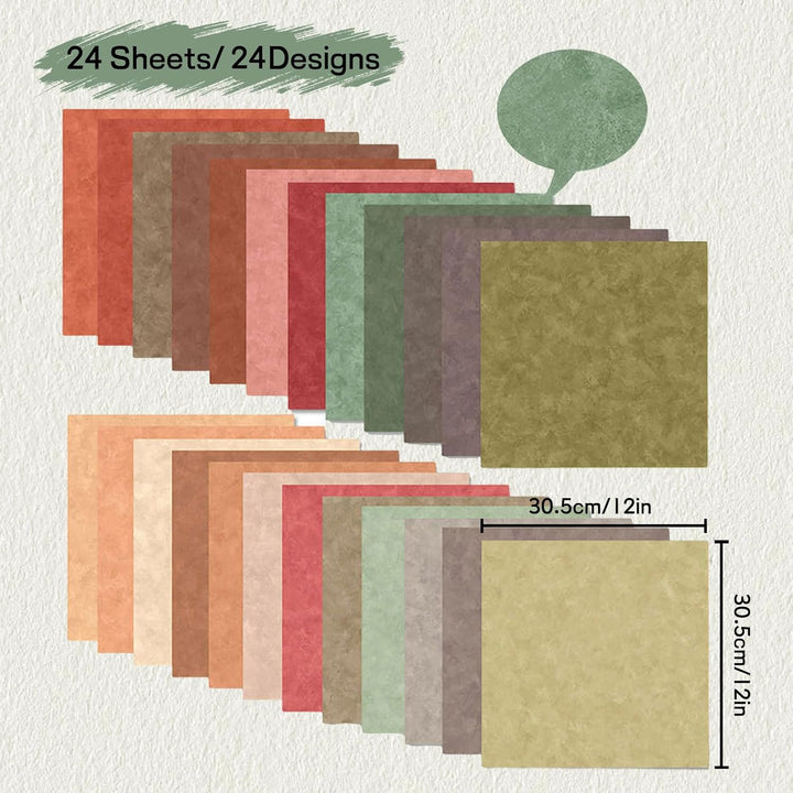 Scrapbook Papier Buntes Scrapbook Bastelpapier mit Muster, Doppelseitiges Decoupage Papiere Motivpap