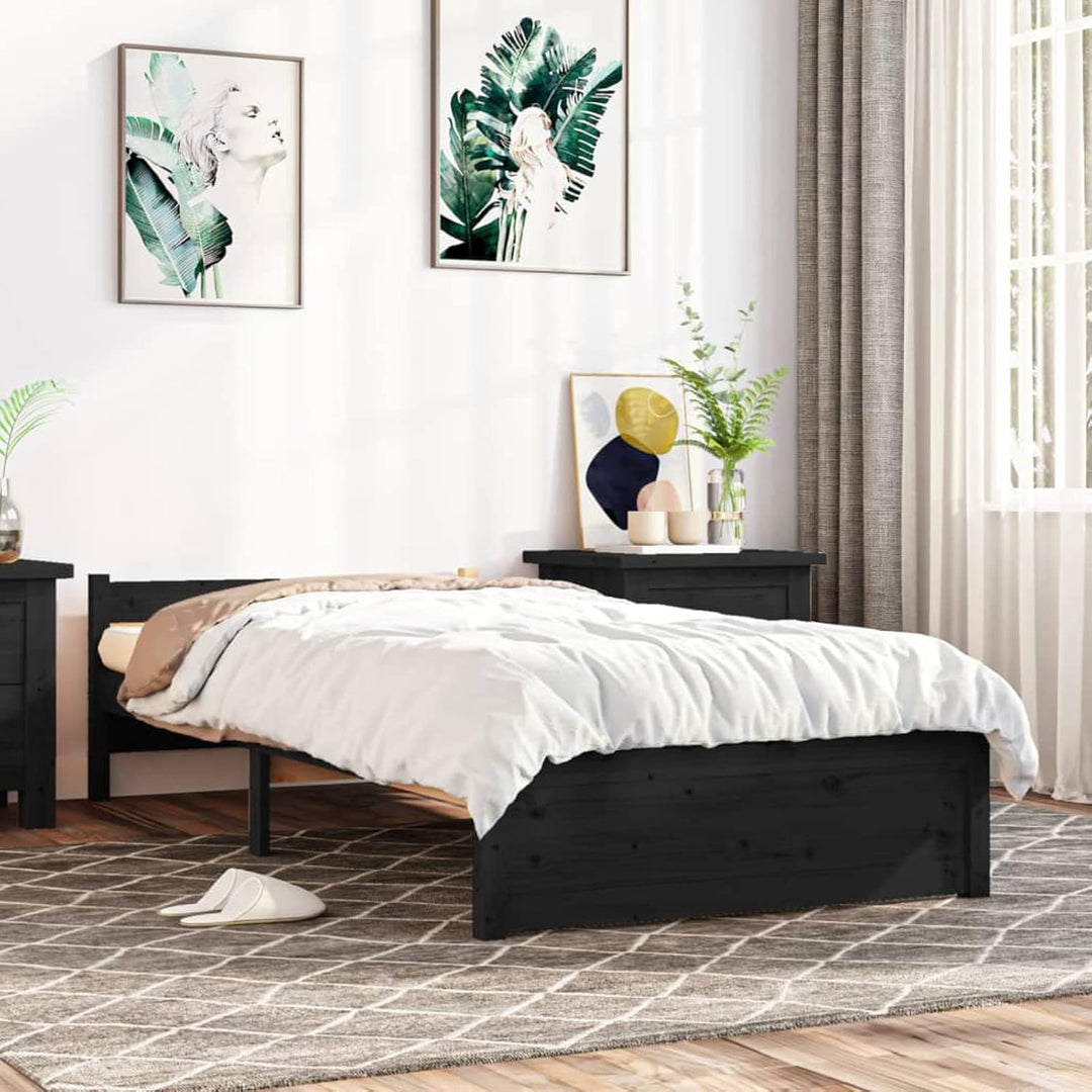 Tidyard Holzbett Massivholzbett Bettgestell Bettrahmen Einzelbett/Doppelbett Schlafzimmerbett Schlaf