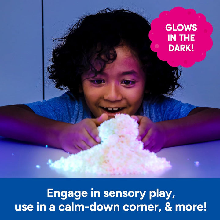 Learning Resources Playfoam Pluffle X-Röhre mit nachtleuchtendem Pluffle, Sensorik-Spielzeug, trockn