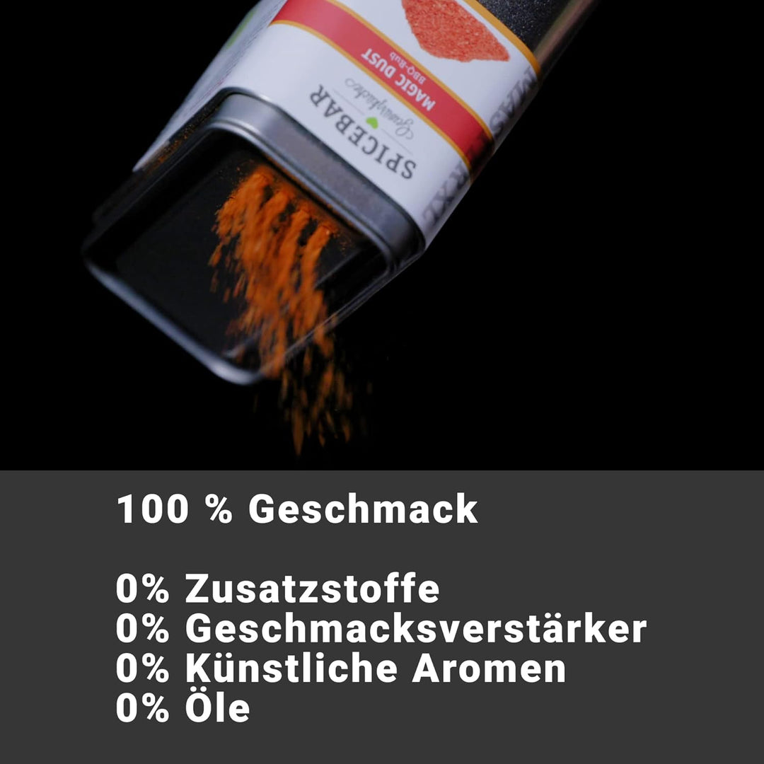 Spicebar Magic Dust BBQ Rub - (500g) in Premium-Bio Qualität im XL Profi-Streuer, Marinade für Fleis