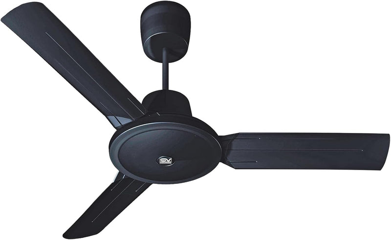 Vortice 61756 Nordik Evolution R 120/48" Deckenventilatoren, 70 W, schwarz, Ø 122 cm, 7 Ø 122 cm Sch