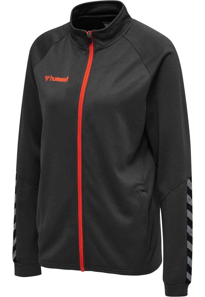 hummel Hmlauthentic Zip Jacket Damen Multisport Jacke XS ASPHALT, XS ASPHALT